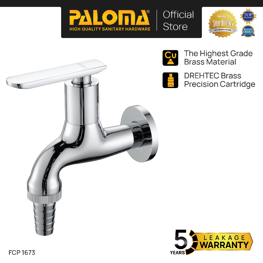 PALOMA FCP 1673 Keran Taman Keran Mesin Cuci Keran Selang Keran Taman Wall Dinding Tembok Kran Air B
