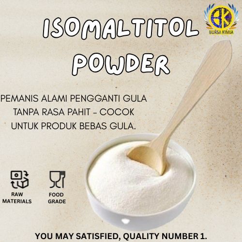 Gula Alkohol (Polyol) Isomaltitol Bubuk Pemanis Produk Diet Rendah Kalori Powder 500gr Isomalt Food 