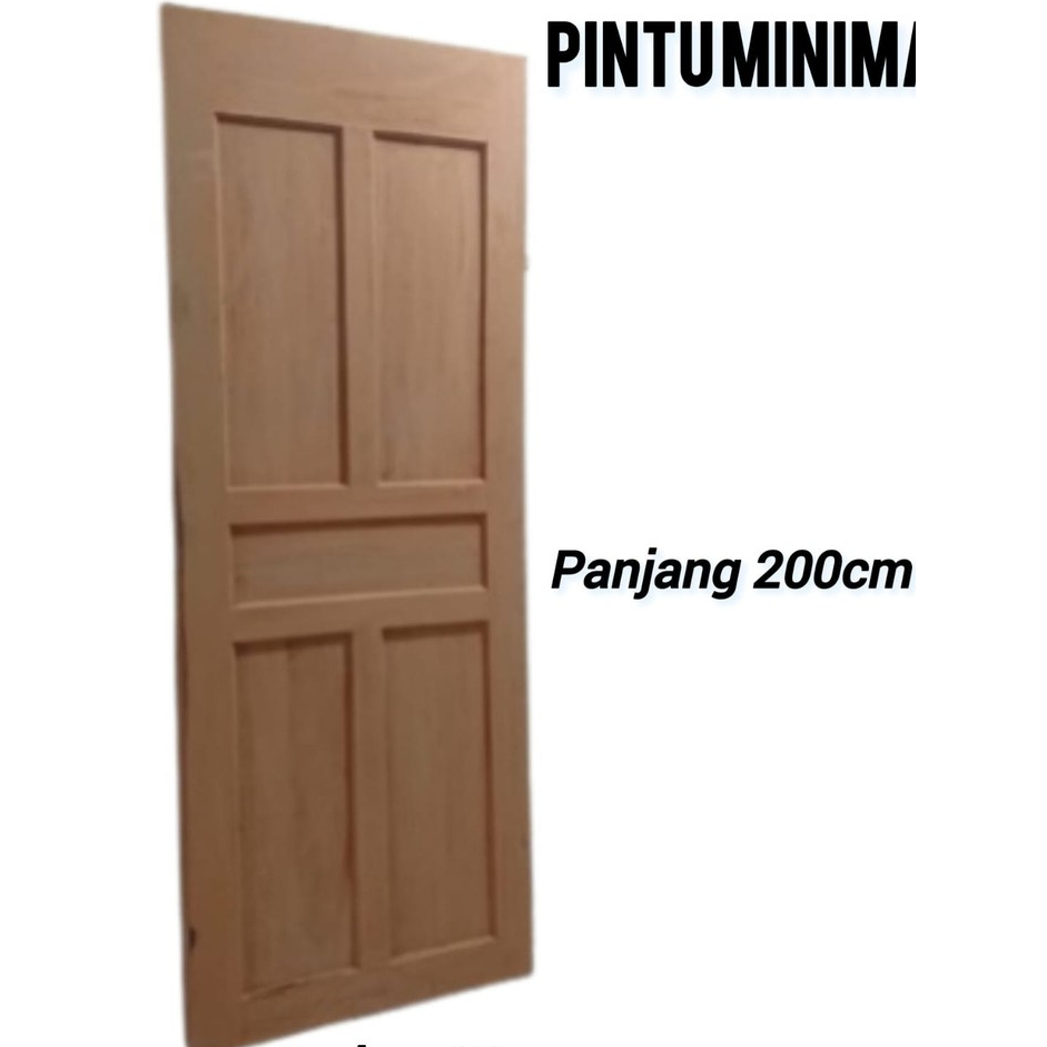 Daun pintu panel | kayu mahoni