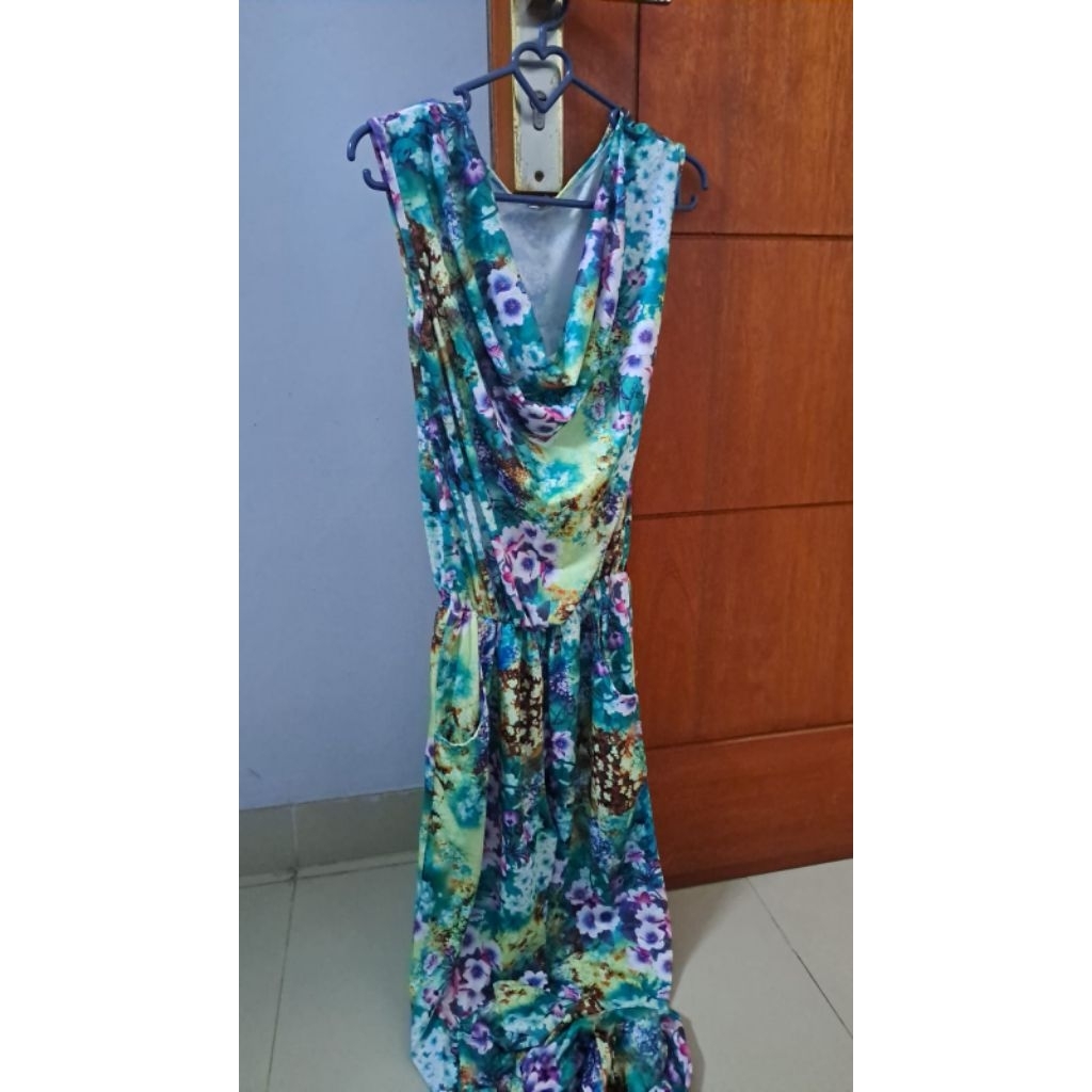 preloved-jumpsuit wanita panjang tanpa lengan