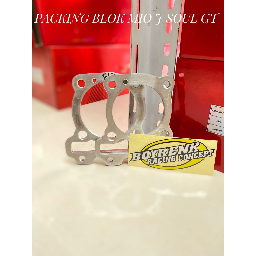 PAKING BLOK GANJEL MIO J SOUL GT 54P ALIMINI TEBAL 1-10 mm    -    BRC OLSHOP