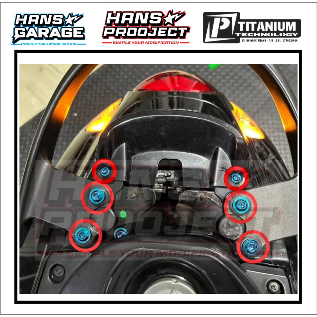 Baut TITANIUM Behel Scoopy 2020-2025