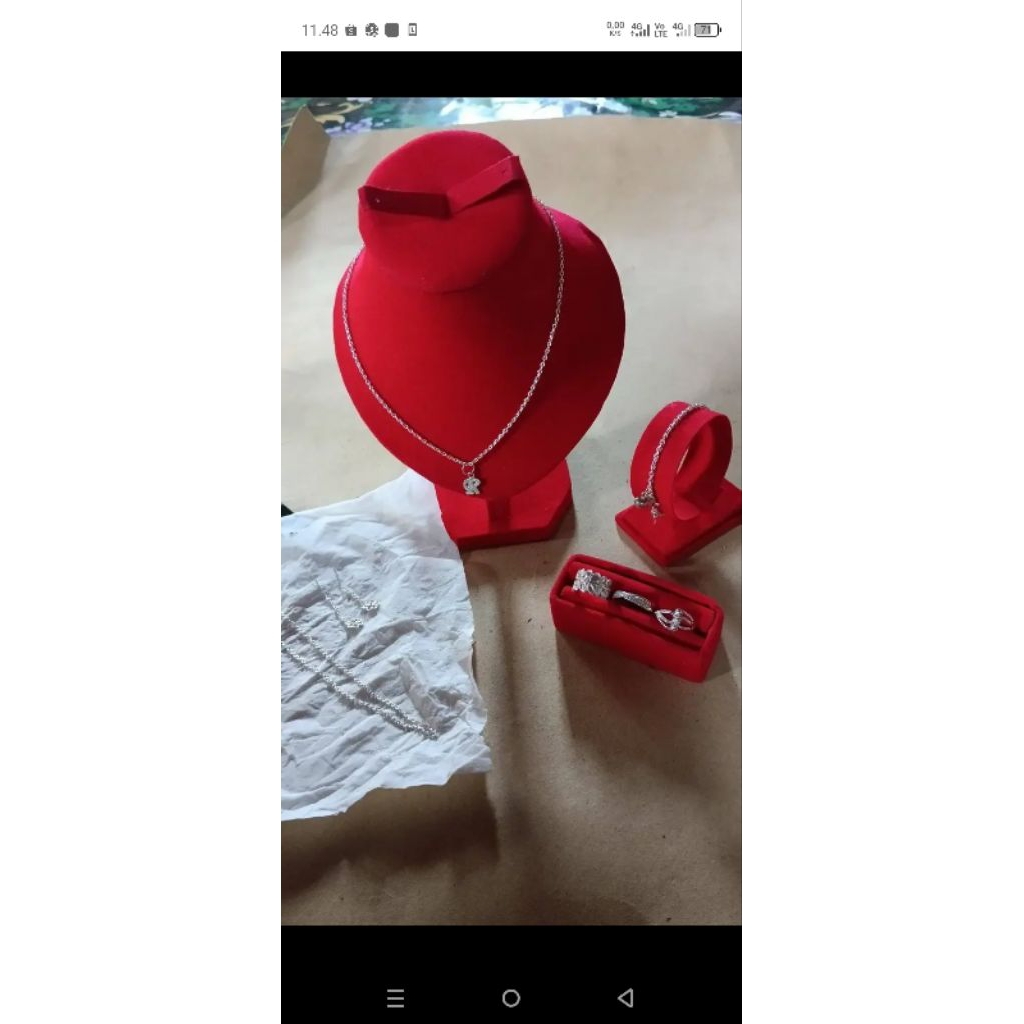 1 set perhiasan perak