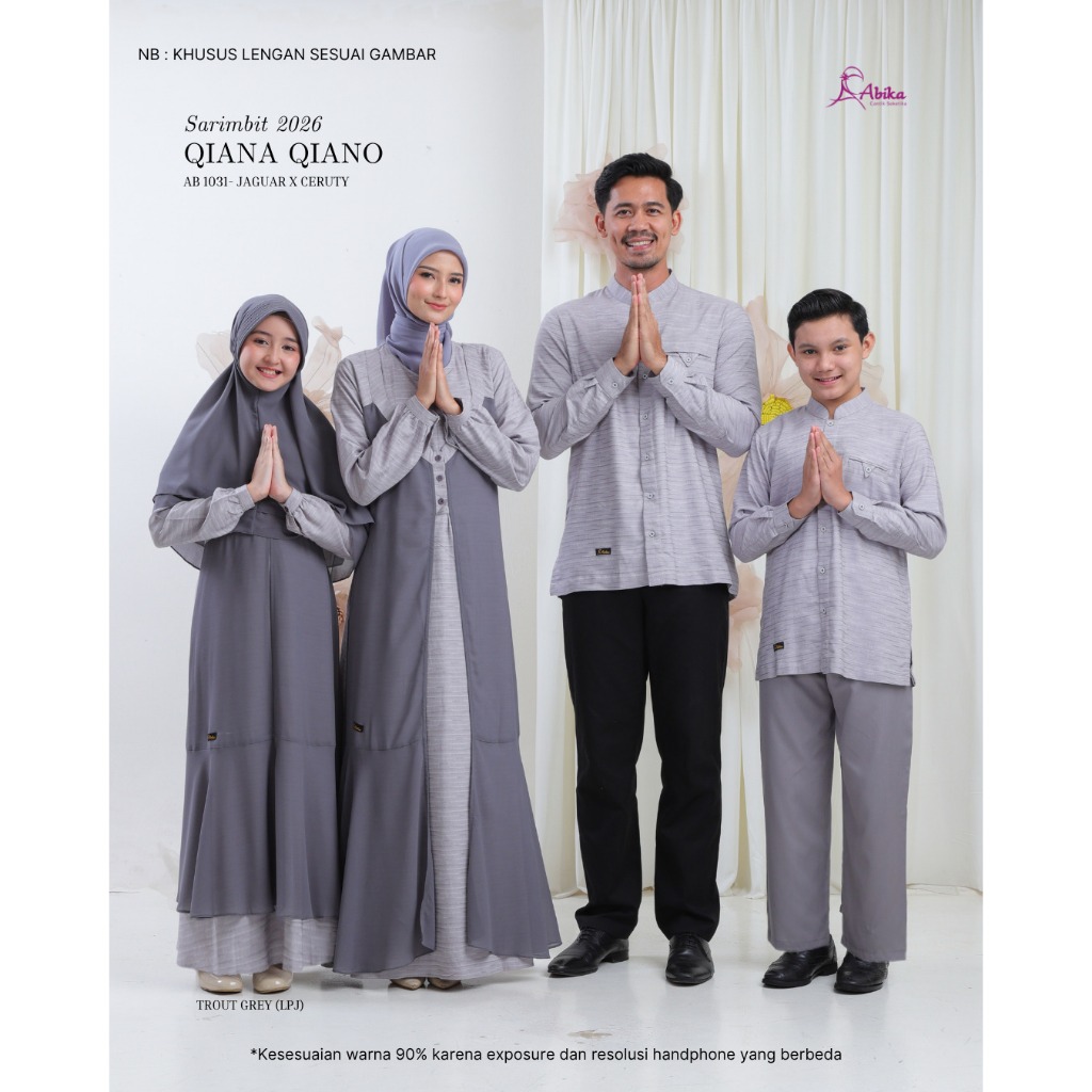 ABIKA QIANA & QIANO FAMILY WARNA TROUT GREY