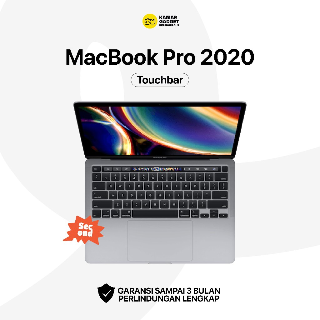 Macbook Pro 2020 Second 13inch Touchbar - Macbook Second Original Laptop Apple Second Ori Bergaransi
