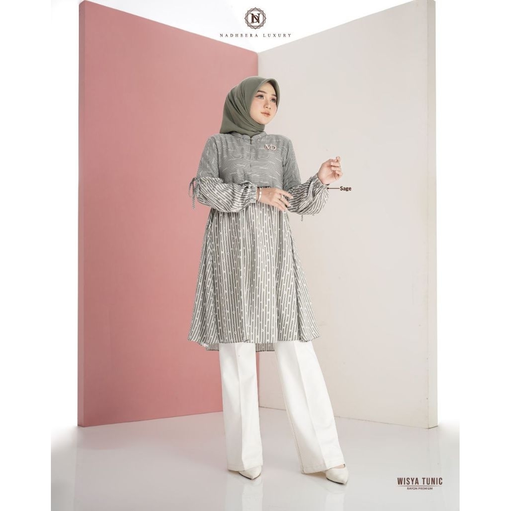 WISYA TUNIC BY NADHEERA LUXURY √ Tunik rayon √ Tunik motif √ Tunik nadheera