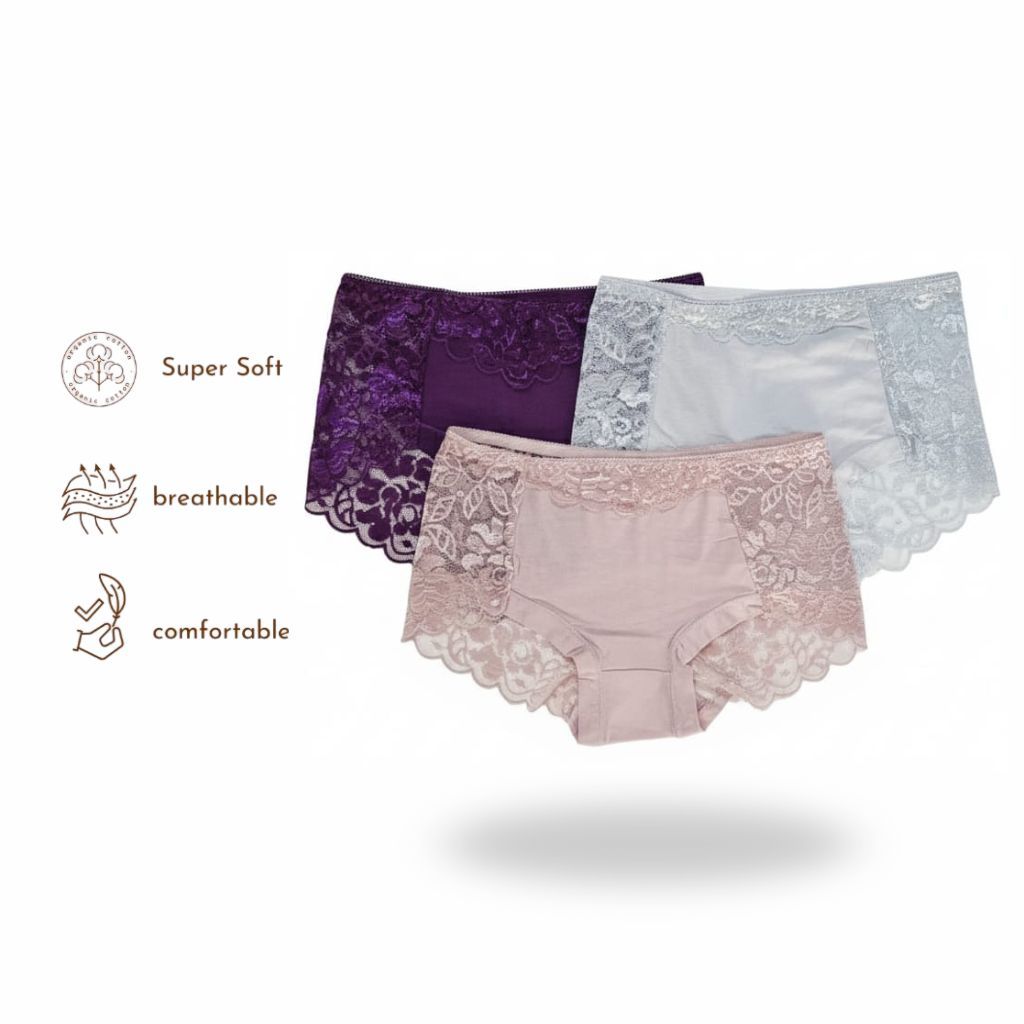 Celana Dalam Brukat CD Brukat Big Size Jumbo Bahan Halus Lembut