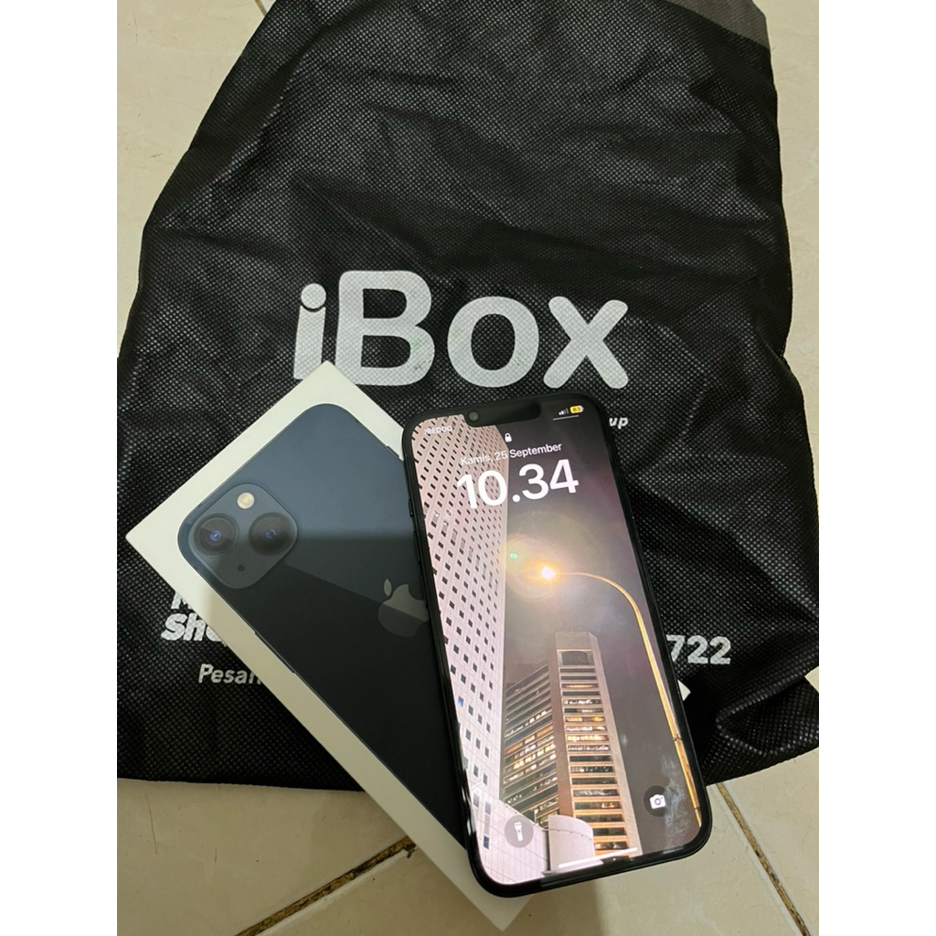 IPhone 13 128gb Secon Like New IBOX Midnight