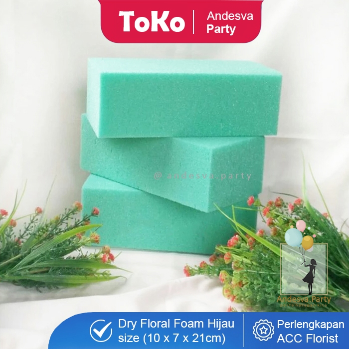Flower Foam Buket Bunga / Busa Bunga Hijau Kering Busa Merangkai Bunga / busa buketr bunga