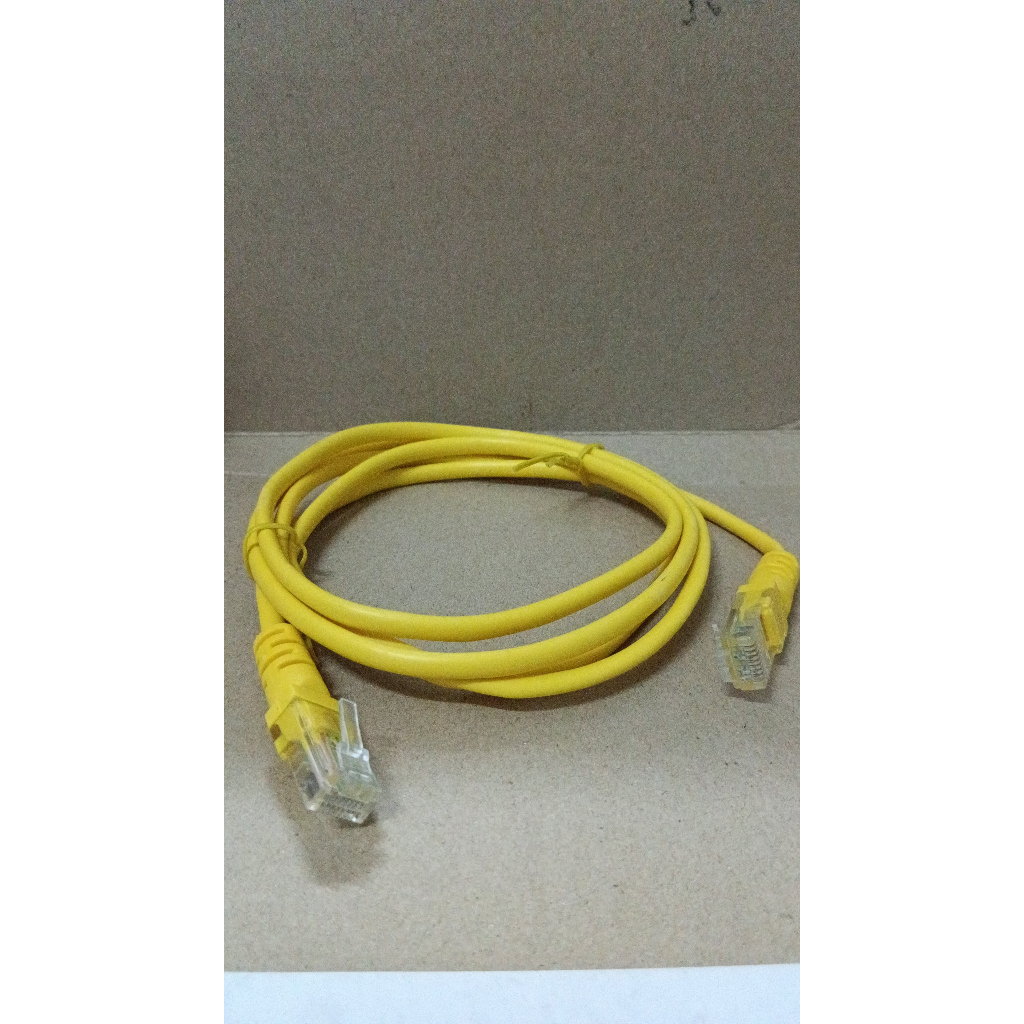 7745 kabel rj45 rj 45 lan ethernet 2meter 2 meter 2m kuning jadi plus jack