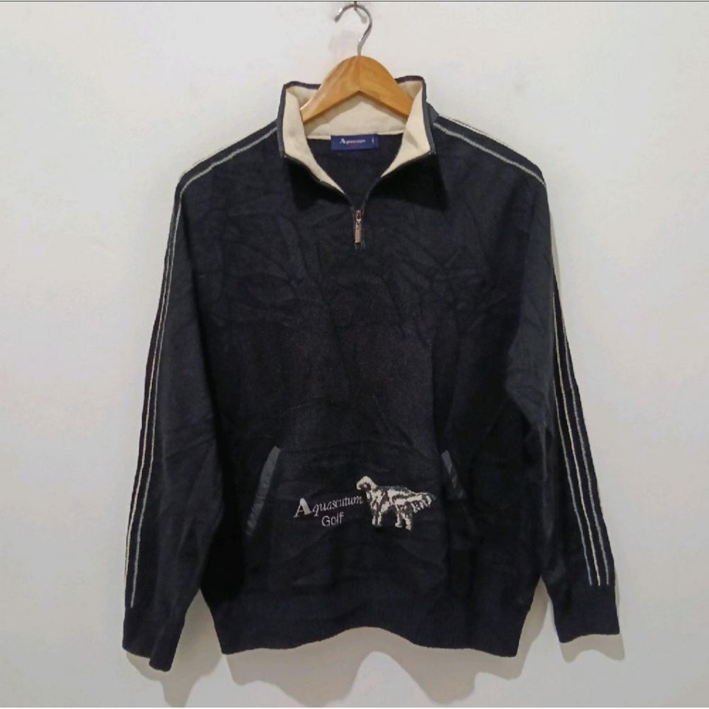 Aquascutum Golf Half Zip Knitwear Sweatshirt