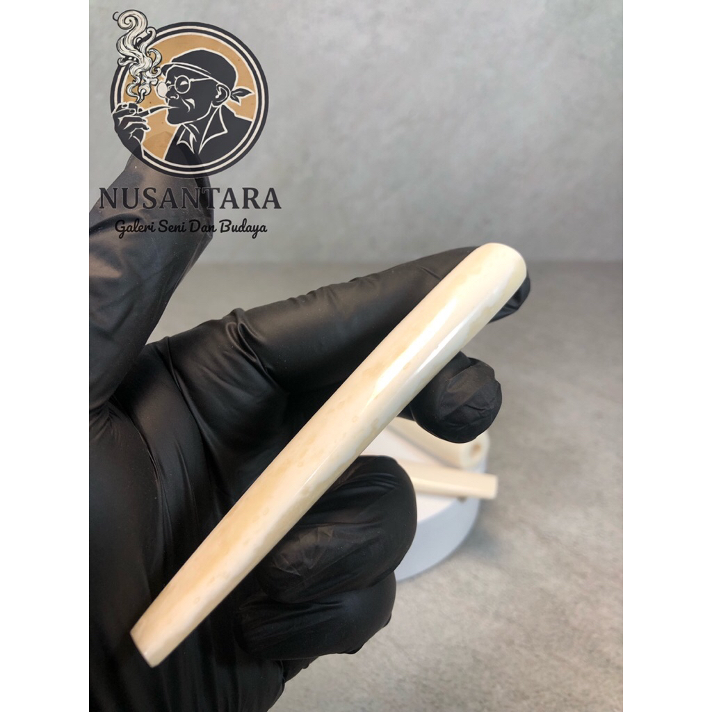 Pipa Rokok Tulang Impor Premium 12cm Panjang