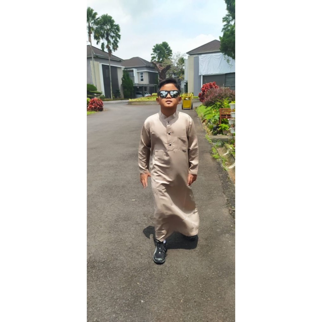 gamis anak laki laki bahan toyobo/jubah anak bahan toyobo