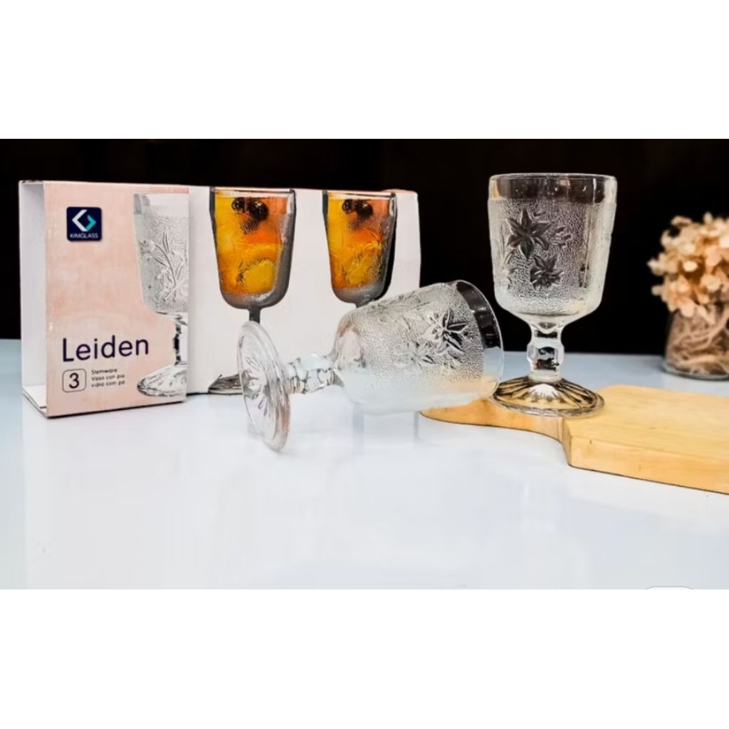 GELAS KACA KAKI SET 3PC