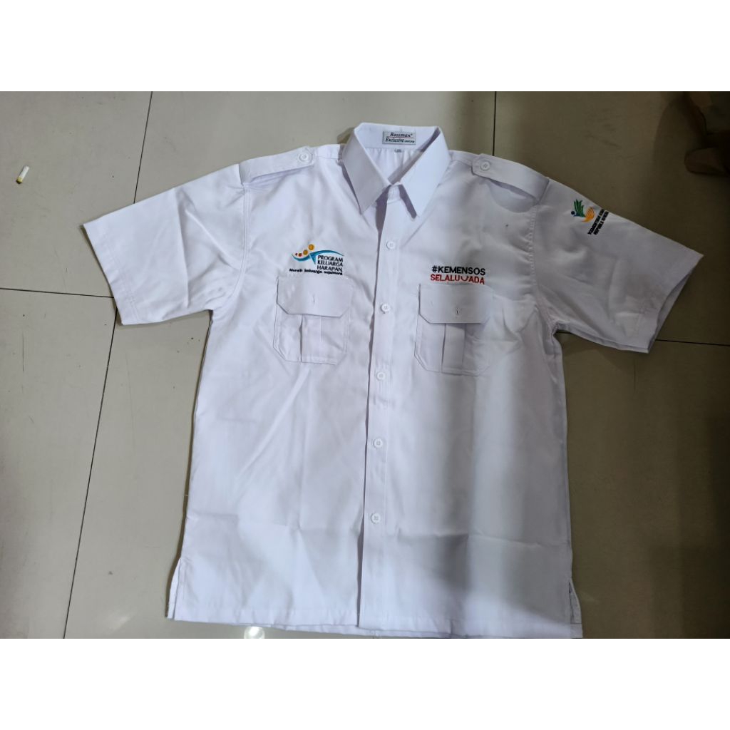Kemeja PDH Putih/Seragam kemeja Putih/Baju PNS