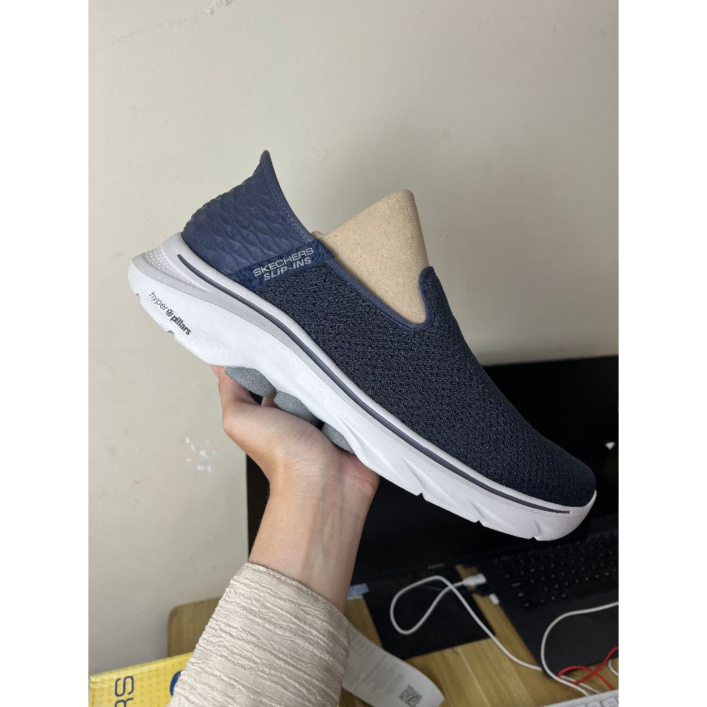 Size 45 Sepatu Pria Skechers Go Walk 7 Delay Navy Original 216551NVY