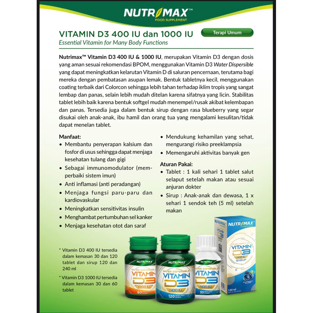 NUTRIMAX VITAMIN D3