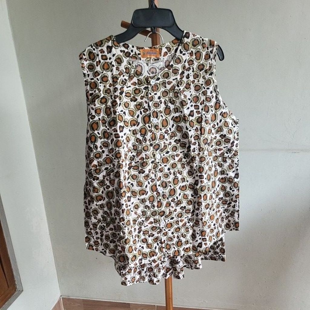 One Set Wanita Loreng Pendek Pendek