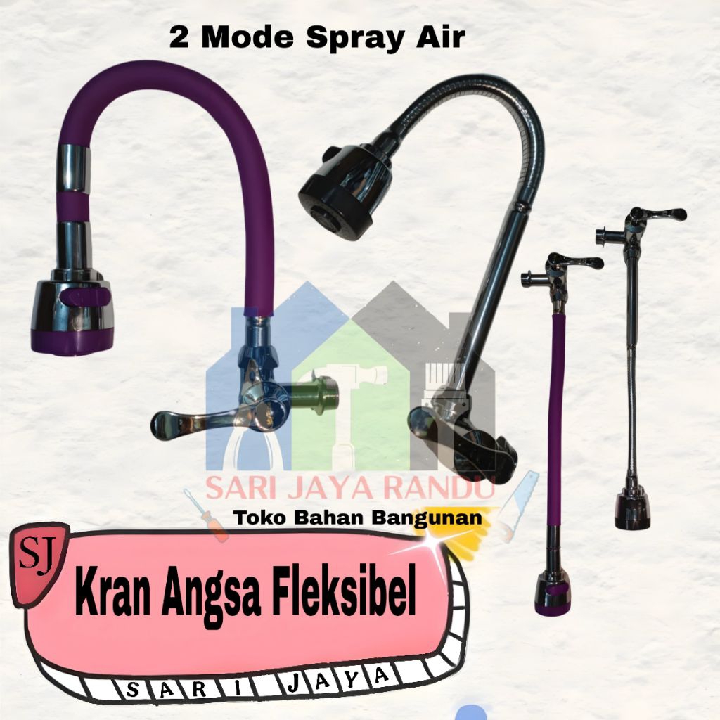 Sari Jaya kran angsa fleksibel/kran cuci piring/kran fleksibel/kran angsa/kran tempat cuci piring