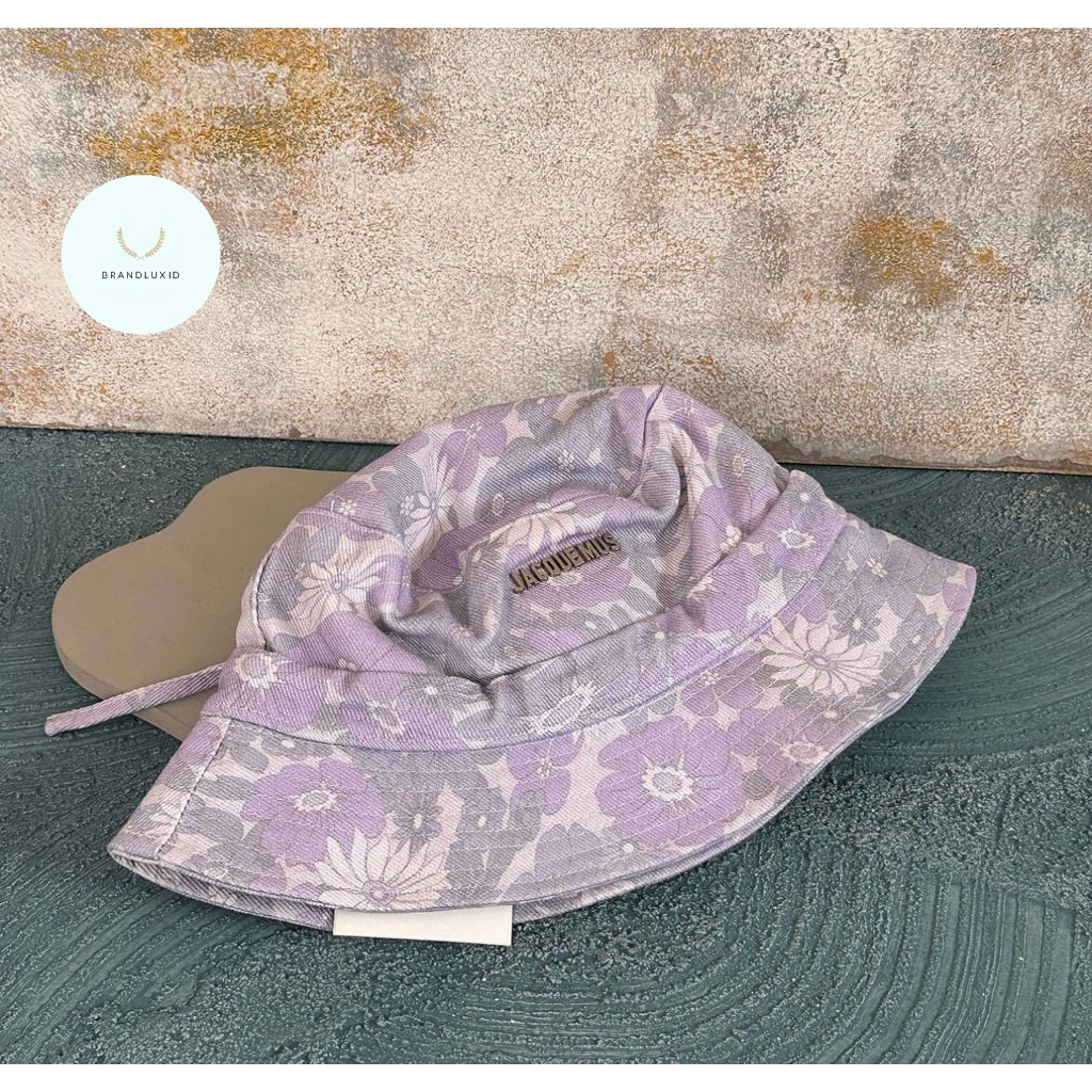 Jacquemus Bucket Hat in Lilac Purple Flower