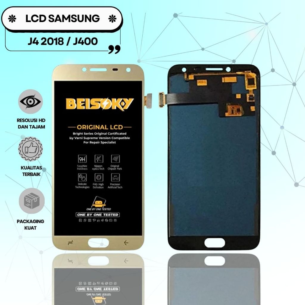 LCD TOUCHSCREEN SAMSUNG GALAXY J4 2018 / J4 / J400 / J400F ORIGINAL FULLSET COMPLETE