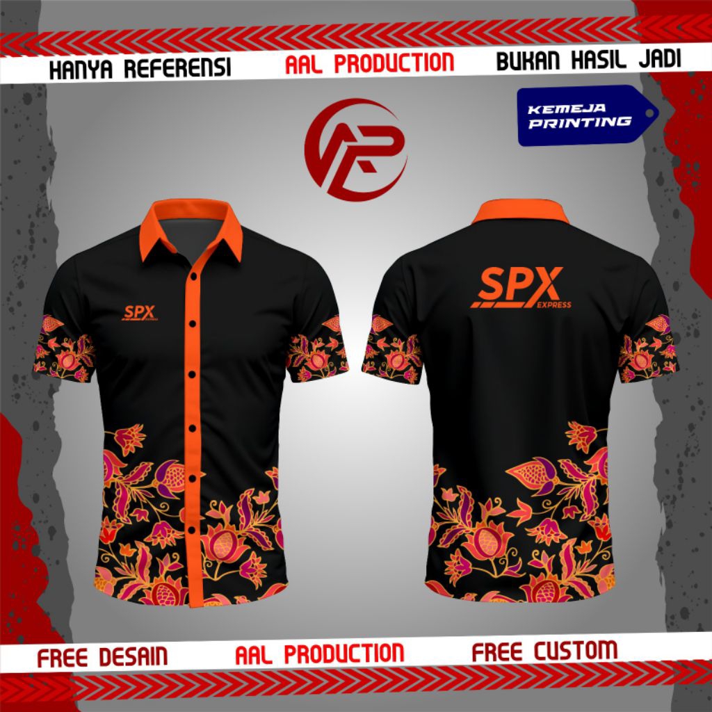 kemeja printing spx custom premium