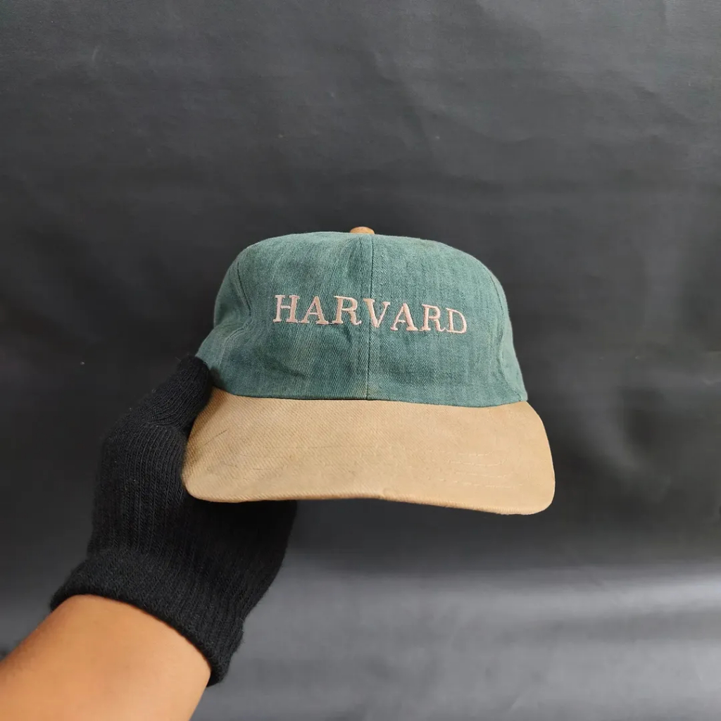 Topi Vintage Cap Unisex Pria Wanita HARVARD Two Tone