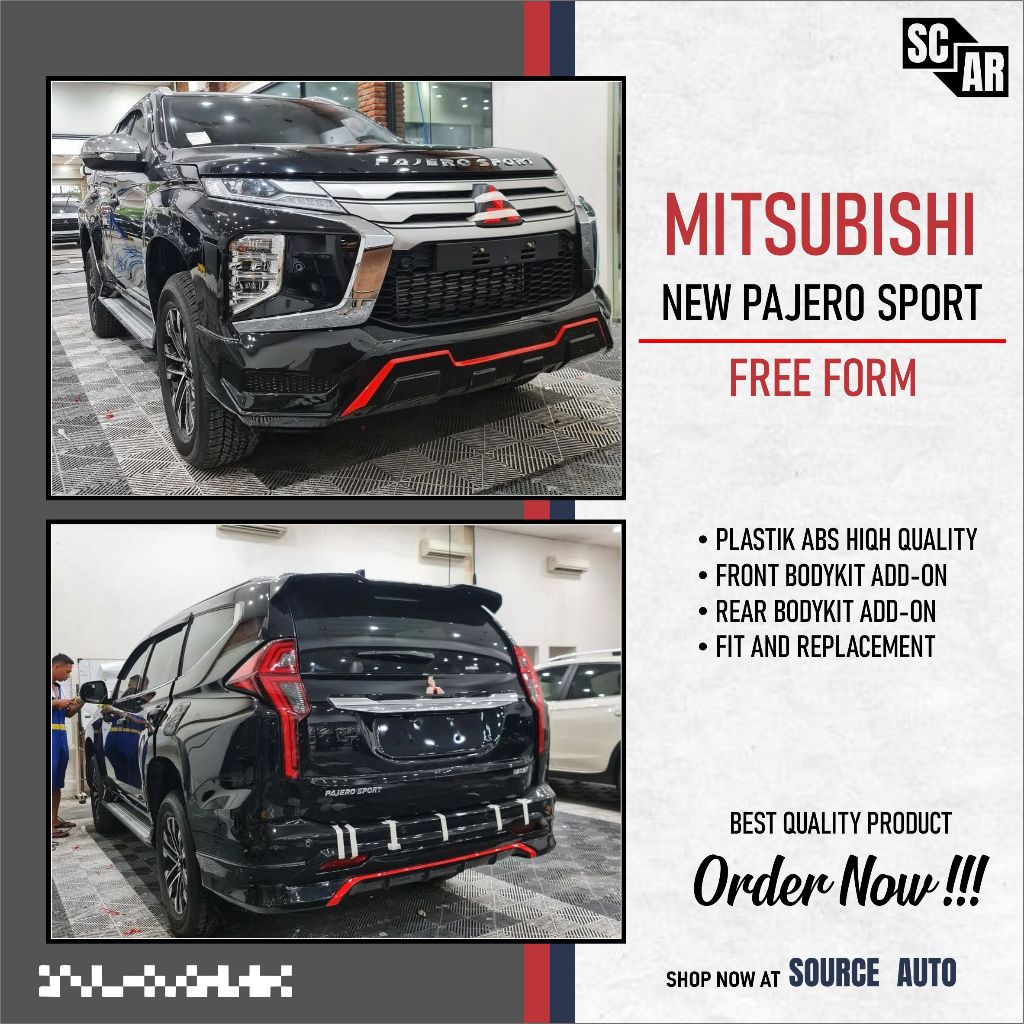 AKSESORIS BODY KIT MITSUBISHI ALL NEW PAJERO SPORT FACELIFT 2021 - 2024