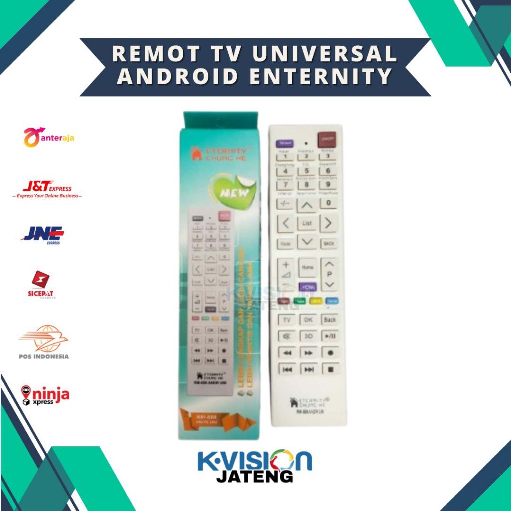 Remote MULTI UNIVERSAL TV LED SMART ANDROID Chunghe RM- 888 TERMURAH