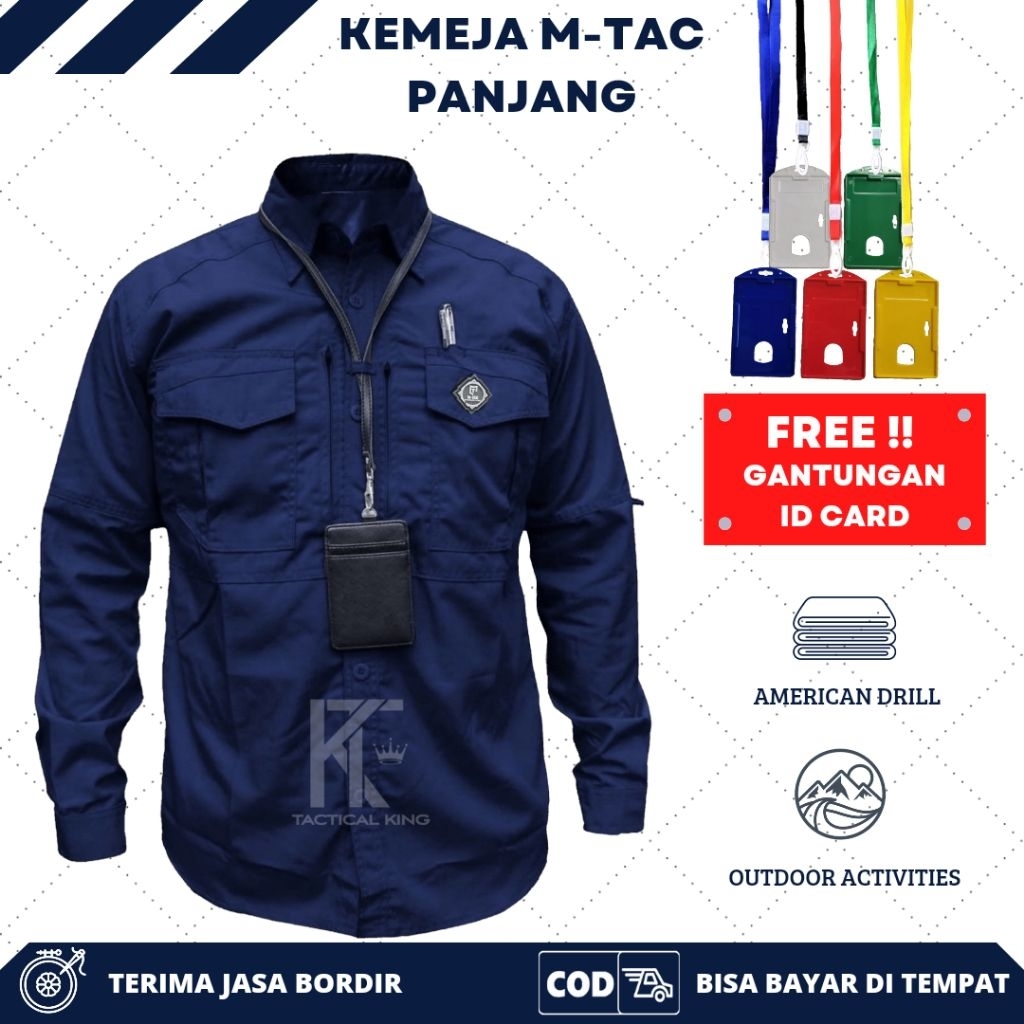 ORIGINAL KEMEJA TACTICAL PRIA/KEMEJA M.TAC LENGAN PANJANG ORIGINAL/KEMEJA KANTOR/KEMEJA