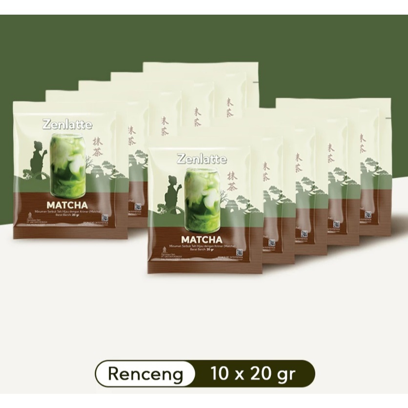 Zenlatte Matcha - Renceng | Matcha Powder | Bubuk Matcha | Matcha Latte