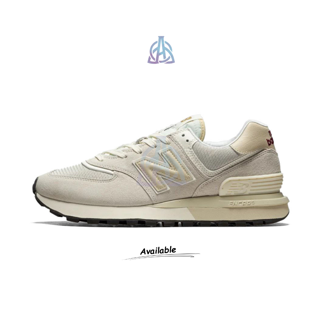 Arcana. - Sepatu NB 574 Legacy Silver Beige Authentic Sneakers