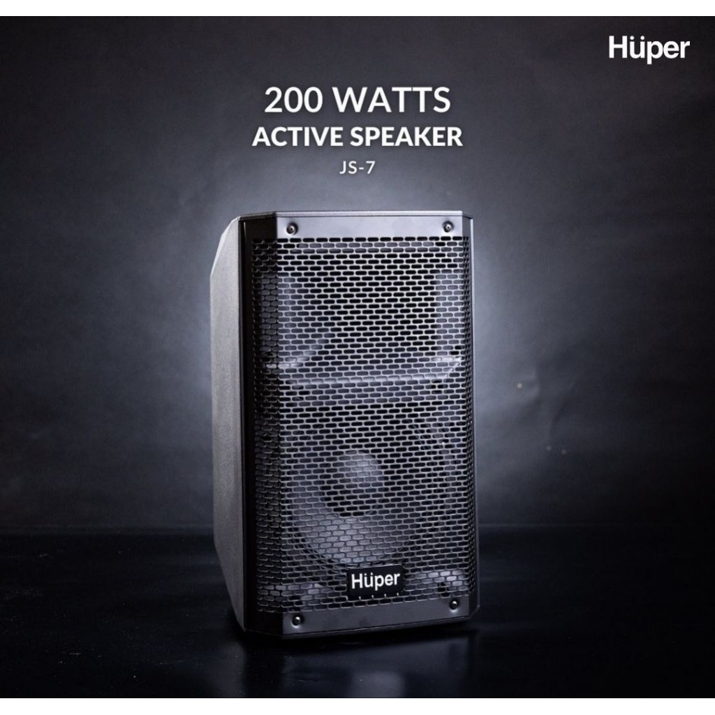 JS 7 SPEAKER AKTIF HUPER JS7 ORIGINAL HUPER JS 7 WARNA BLACK / HARGA UNTUK 1UNIT
