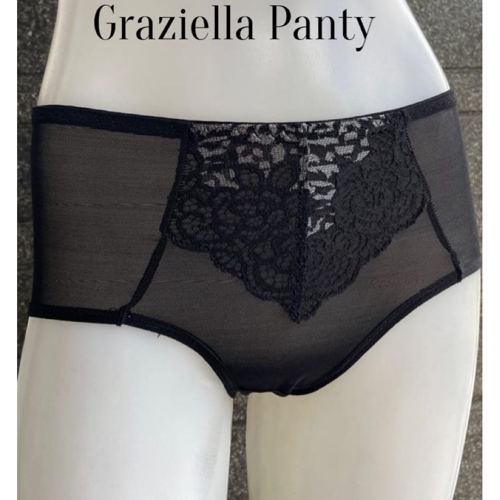 FIORI Panty GRAZIELLA Germanium BLACK | Celana Dalam Wanita Midi