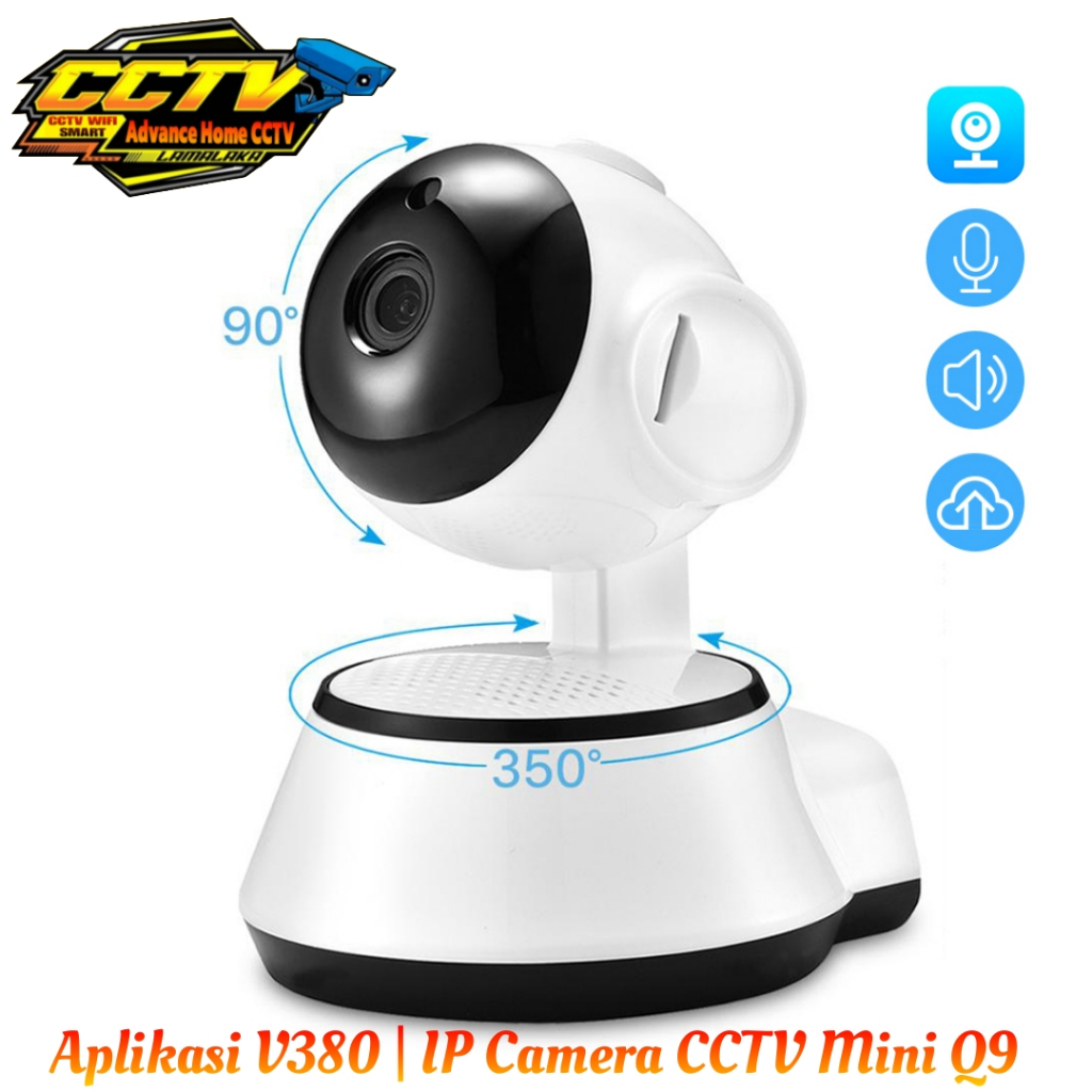 CCTV Wifi Camera Q9 IP Camera Wireless V380 Resolusi 1080P