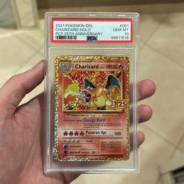 NEW ORIGINAL 100% PSA 10 Pokemon TCG Charizard 25th Indo