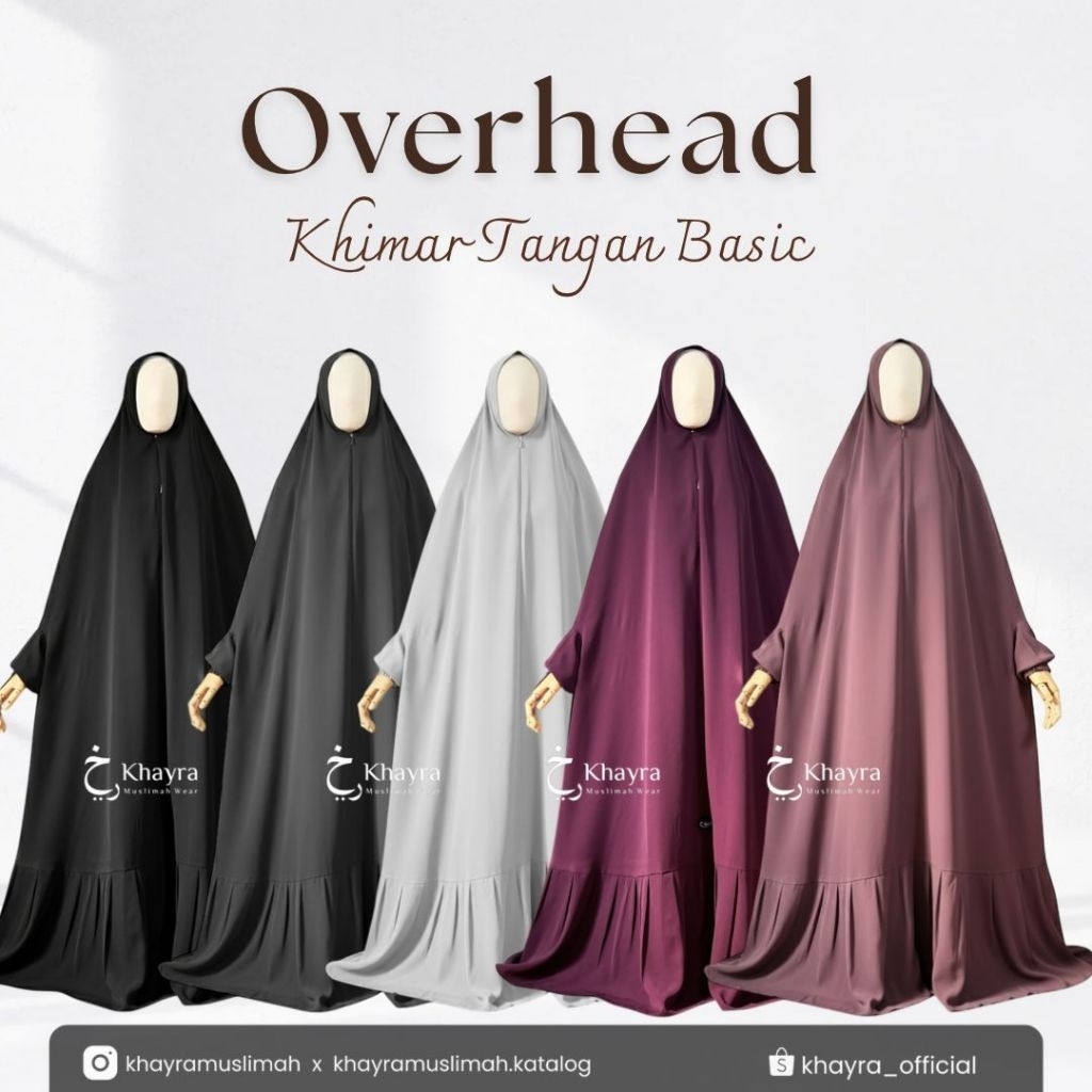 Overhead Khimar Busui Friendly Jumbo Syari Floor Khimar SELANTAI TB 155-165