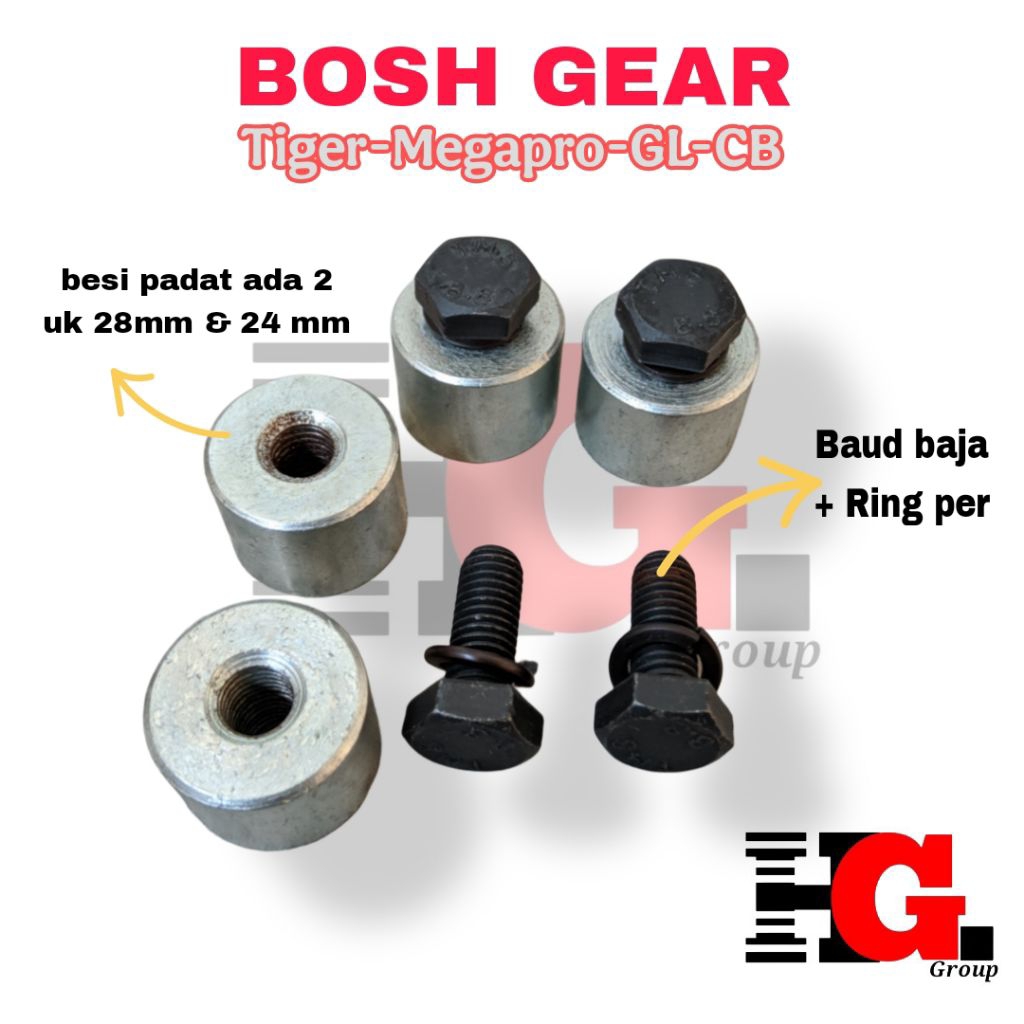 Bosh Gear Tiger Revo Megapro Primus Lama Gl Pro Max Drat Full Besi Baut Baja