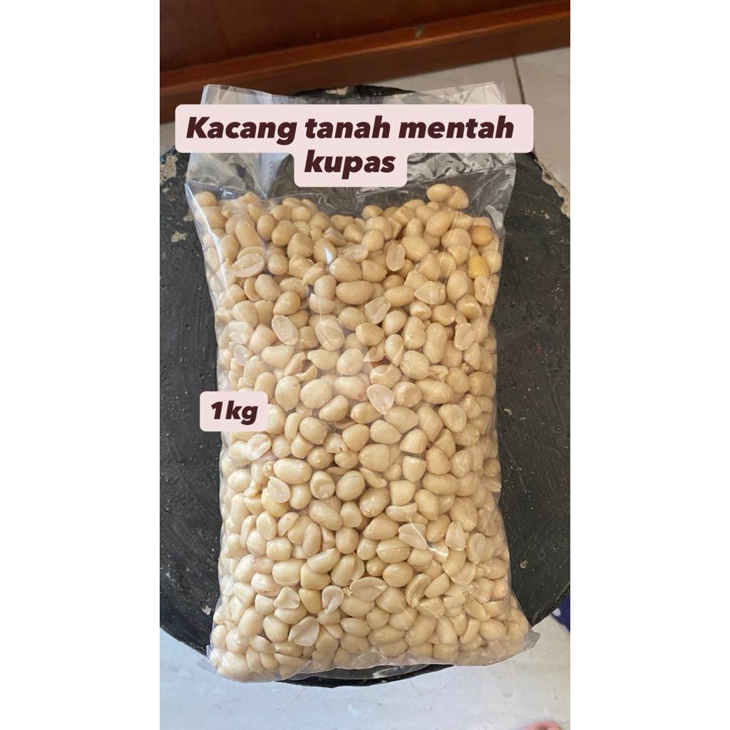 Kacang tanah besar kupas 1kg