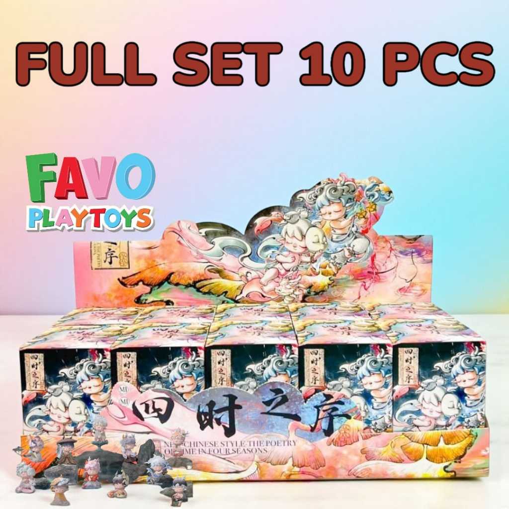 HEYONE x MIMI-Neo-Chinese Style·The Poetry Of Time In Four Seasons Action - FULL SET 10 PCS Figure B