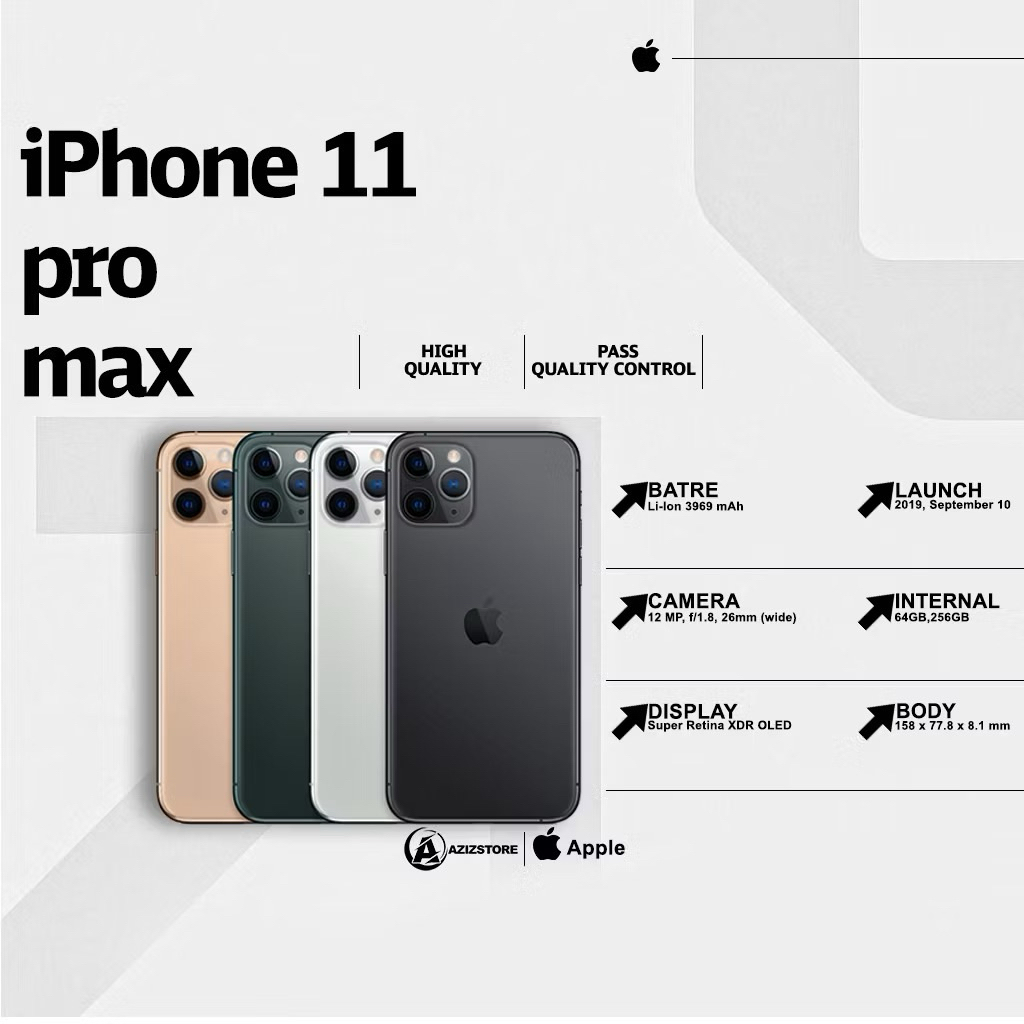 IPHONE 11 promax second 256 GB / iphone 11 / iphone 11 promax second WIFI ONLY