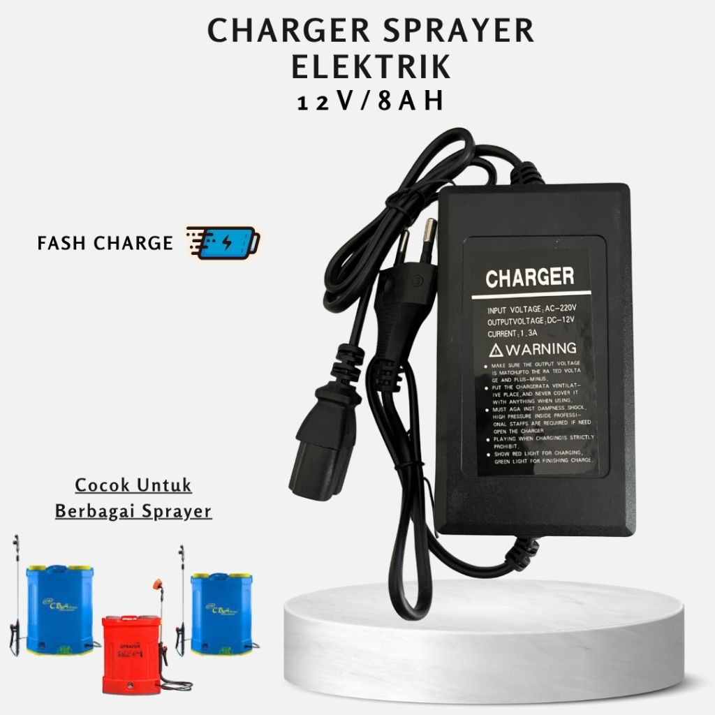 CHARGER SPRAYER ELEKTRIK-CAS AKI SPRAYER