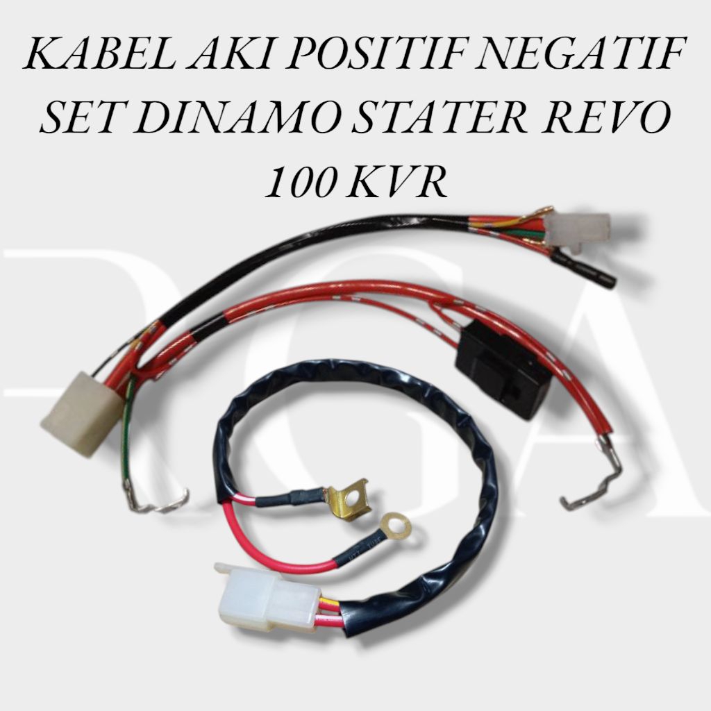 Kabel Aki Positif Negatif Set Kabel Dinamo Stater Revo 100 Kvr Revo Old Fullset Kabel Aki Set Kabel 
