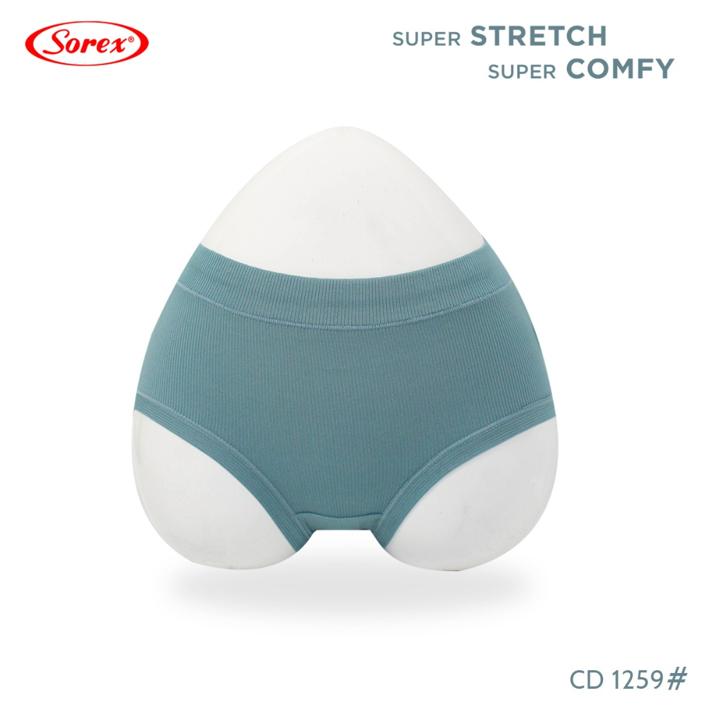 CD SOREX 1259 BAHAN LICIN HALUS - CD Sorex Super Stretch 1259 Salur Wanita - Celana Dalam Midi Perem