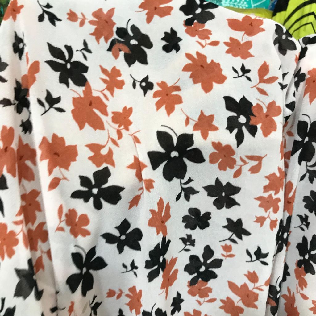 Kain Ceruti Motif Bunga - Kain Ceruty Motif - Kain Ceruti Meteran ajo