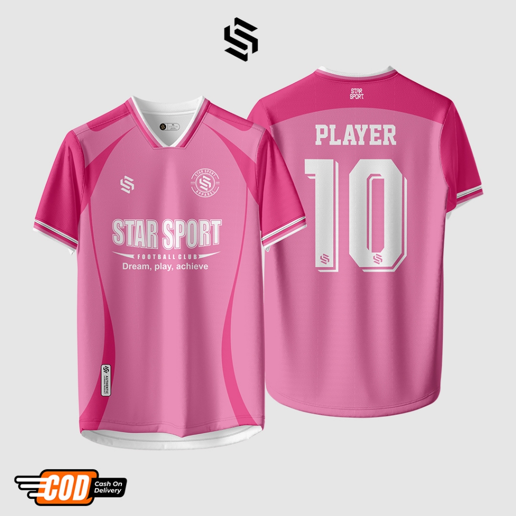 Jersey Futsal Dan Bola Custom warna Pink Terbaru Cewek Free Desain sendiri