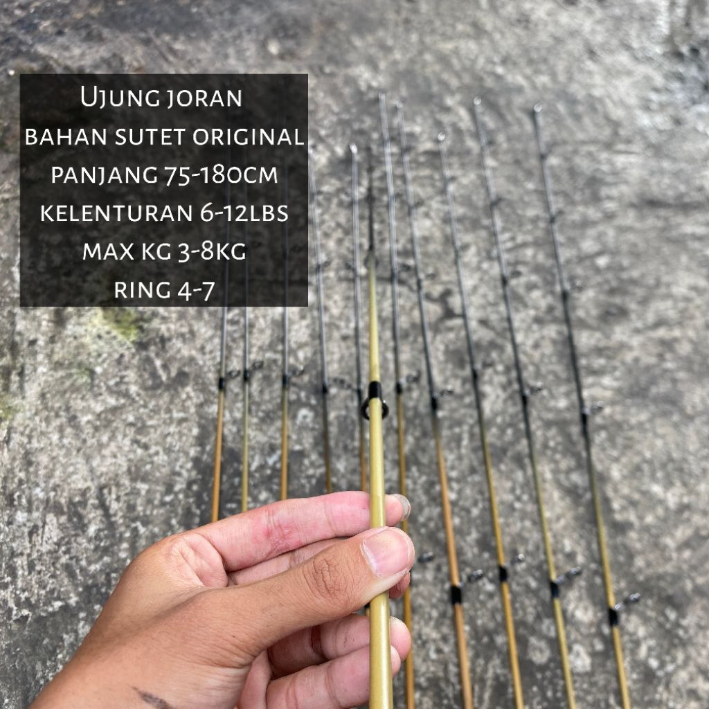 ujung joran orignal warna sutet kaku