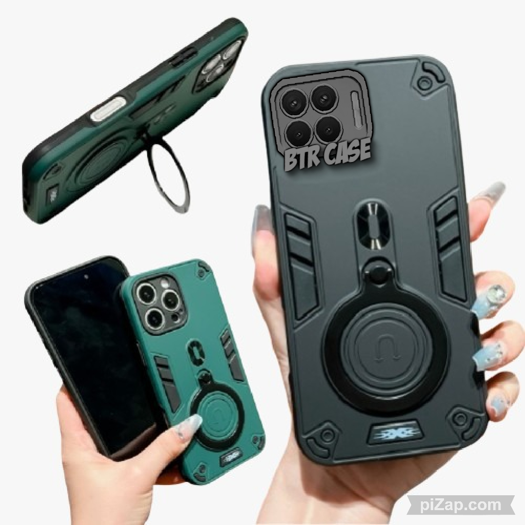 CASING HP UNTUK OPPO RENO 4F CASE ROBOT HIT EYE RING PROTEKSI CAMERA CASING STANDING COVER