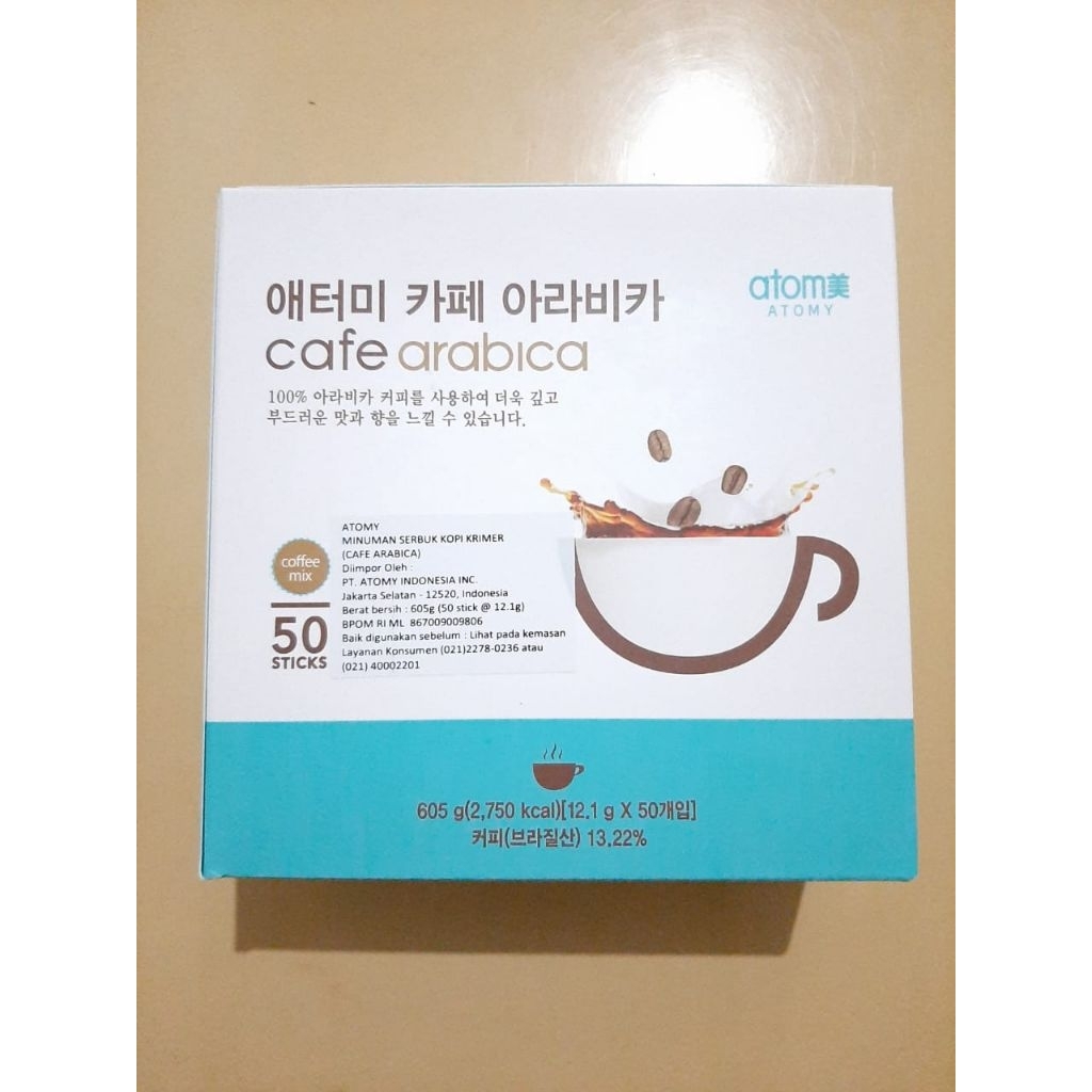 cafe arabica kopi sachet korea isi 50s
