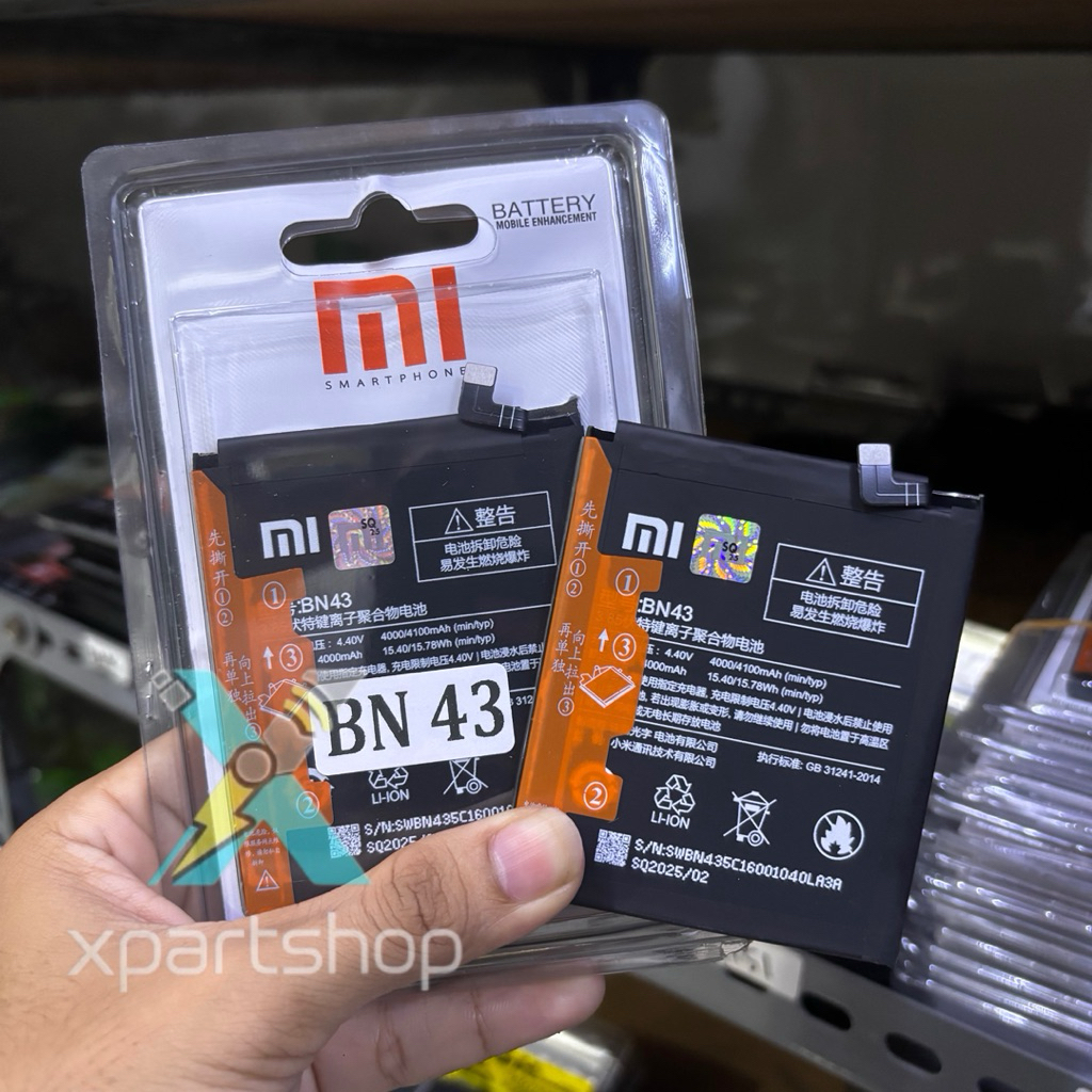 Battery Batre XIAOMI BN43 BN41 Xiaomi Redmi NOTE 4X Snapdragon / NOTE 4 Mediatek Baterai Tanam